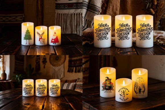 Download LED Candle JPG Mockup Images Set - Jpg mockup Collection